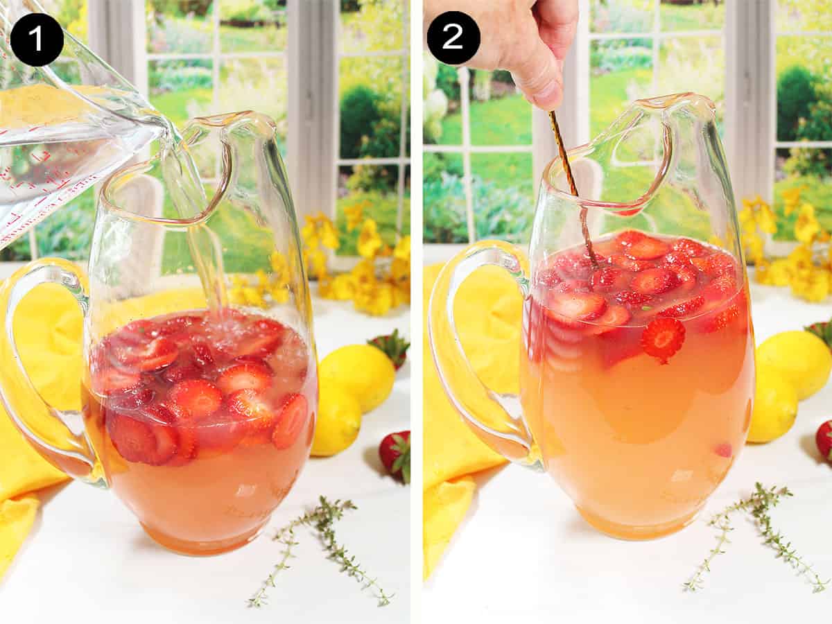 How to make Strawberry Thyme Lemonade.