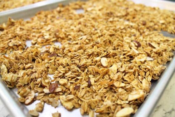 Easy Homemade Vanilla Almond Granola - 2 Cookin Mamas