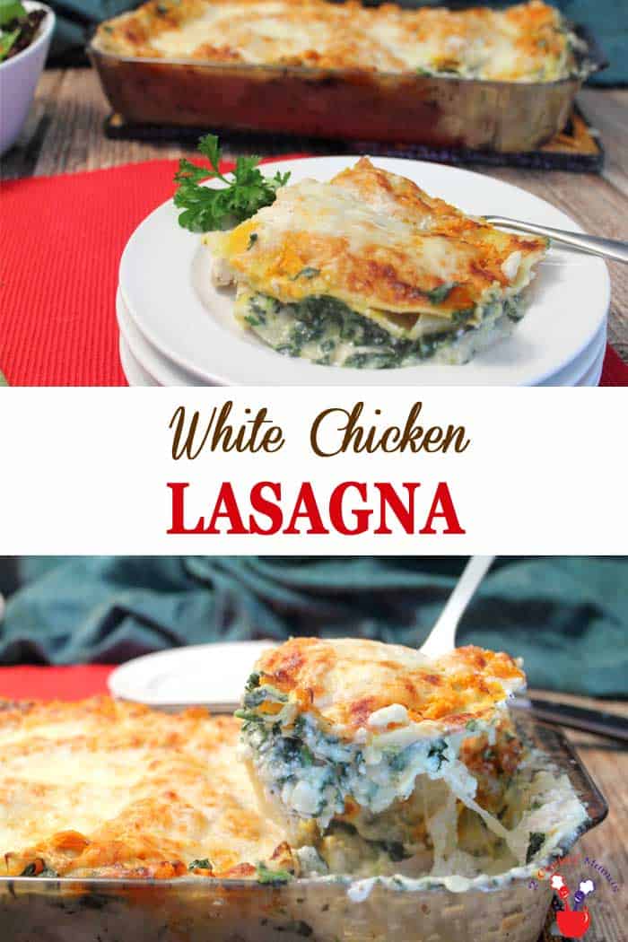 White Chicken Lasagna - 2 Cookin' Mamas