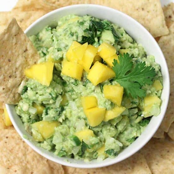 Mango Pineapple Guacamole 2 Cookin Mamas
