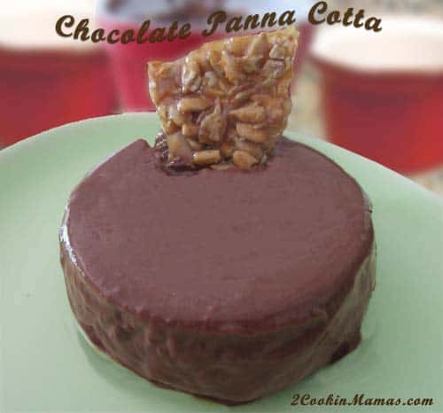 Chocolate Panna Cotta | 2 Cookin Mamas