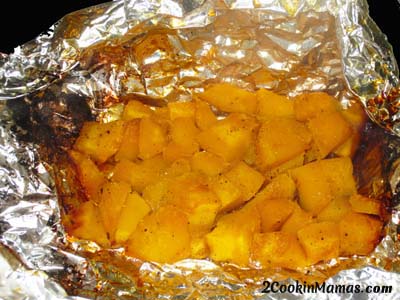 cooking acorn squash in grill pan