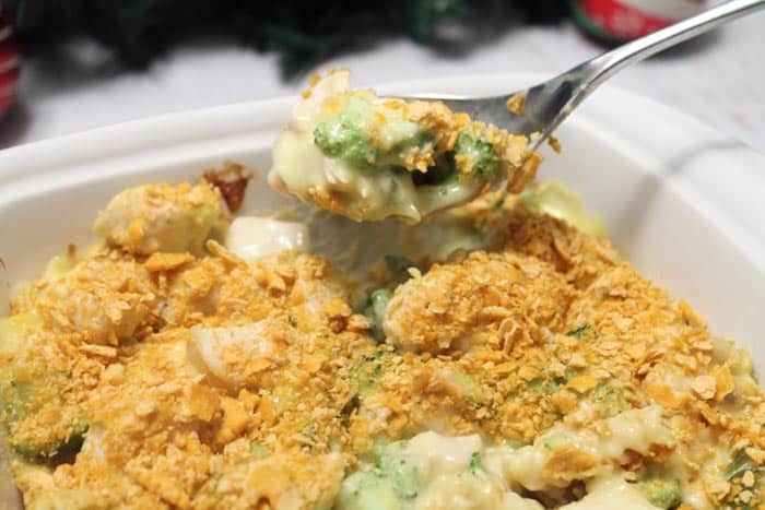 Spoonful of Chicken Broccoli Casserole.