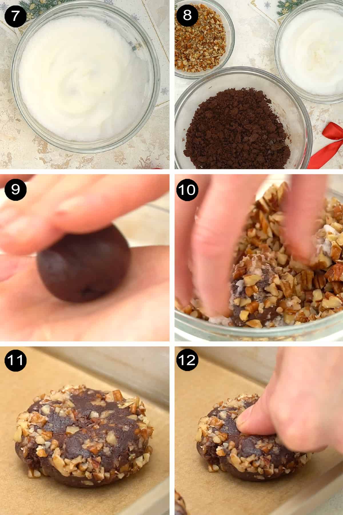 Finishing steps from dipping to baking.