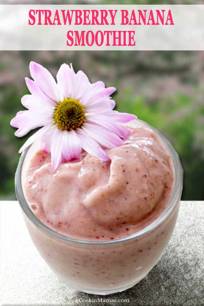 This Strawberry Banana Smoothie is not only delicious but easy to make and healthy too! A recipe that combines all things summer & the perfect breakfast to start the day. #smoothie #healthy #breakfast #strawberries #bananas #recipe #summer