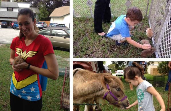 Superhero Birthday Party petting zoo | 2 Cookin Mamas