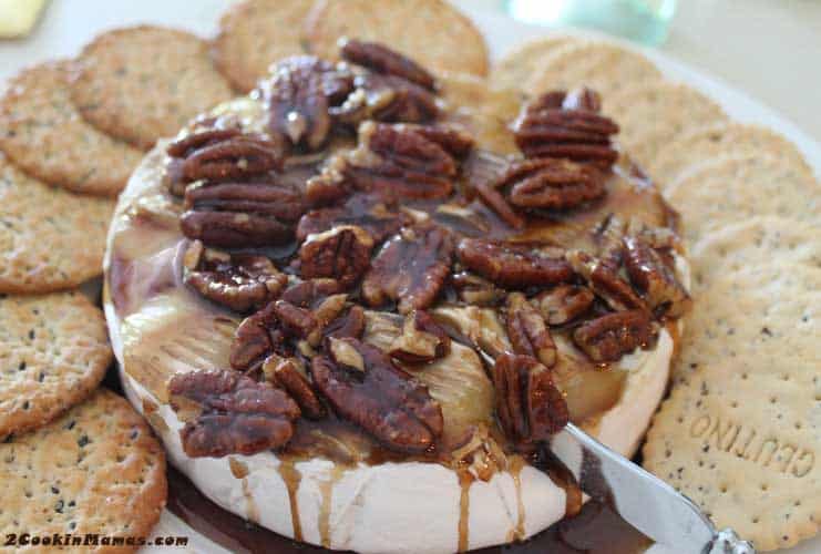 Kahlua Spiked Brie Appetizer 2 Cookin' Mamas