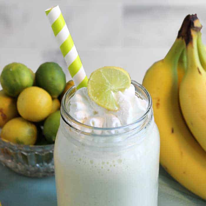 Key Lime Smoothie Key Lime Pie in a Glass 2 Cookin Mamas