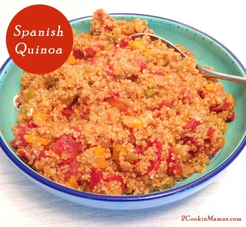 Change Up Spanish Rice for Spanish Quinoa - 2 Cookin' Mamas