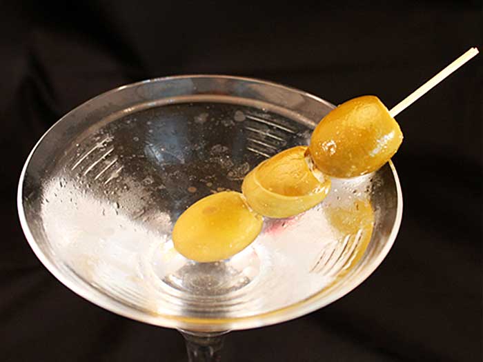 Classic Dry Martini closeup | 2 Cookin Mamas