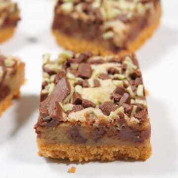 Closeup of cookie bar.