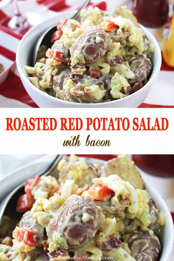 Roasted Red Potato Salad With Bacon 2 Cookin Mamas