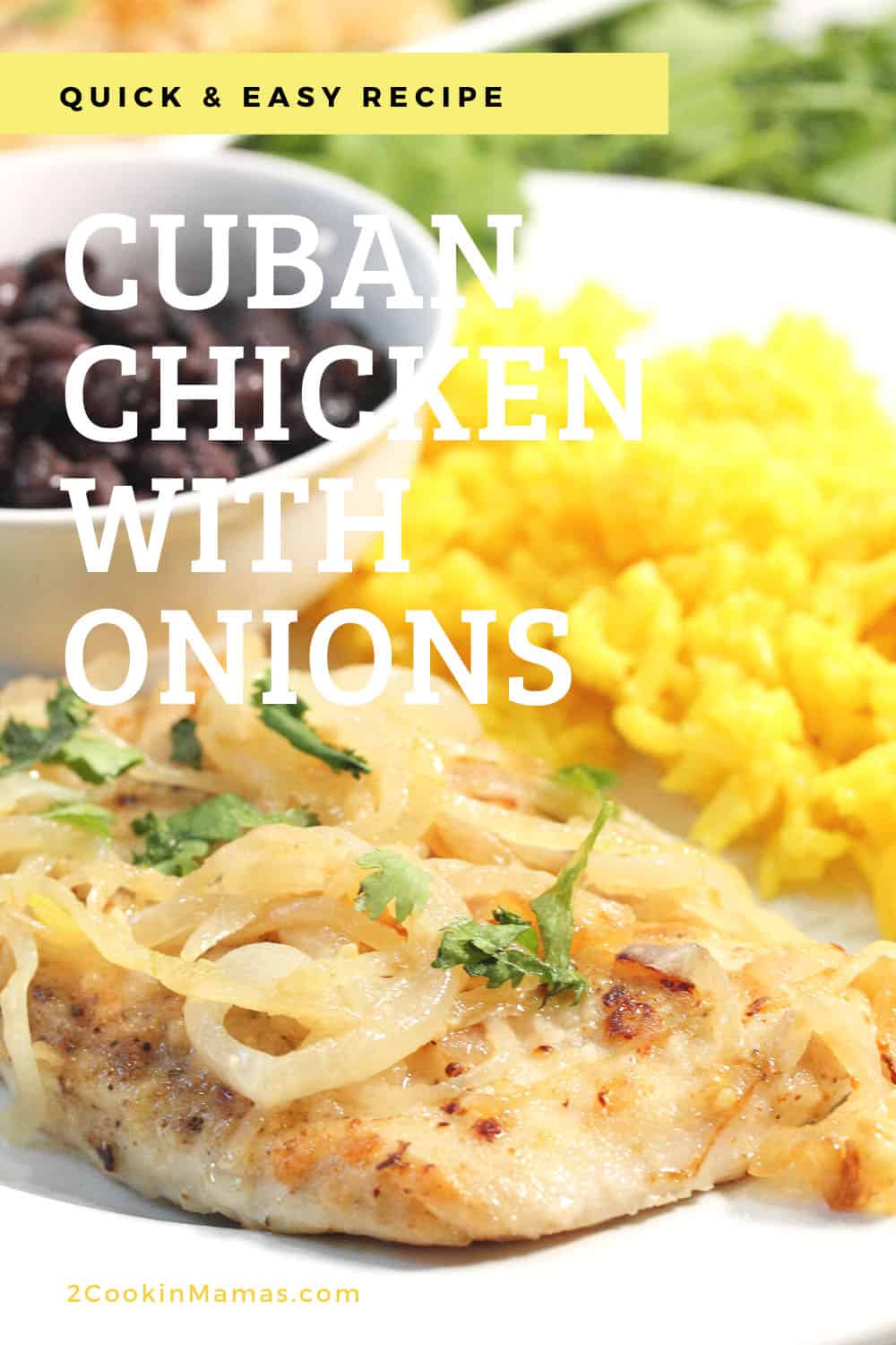 Cuban Chicken with Onions - Pechuga a la Plancha