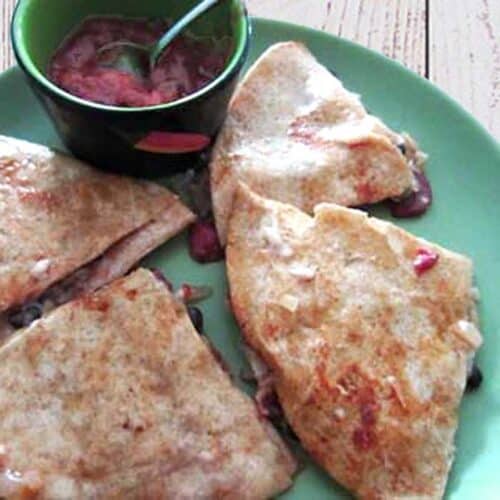 Roasted Red Pepper Quesadillas