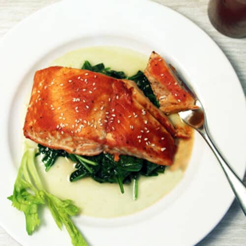 Bloody Mary Salmon square | 2 Cookin Mamas