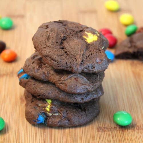 Chocolate Candy Cookies square