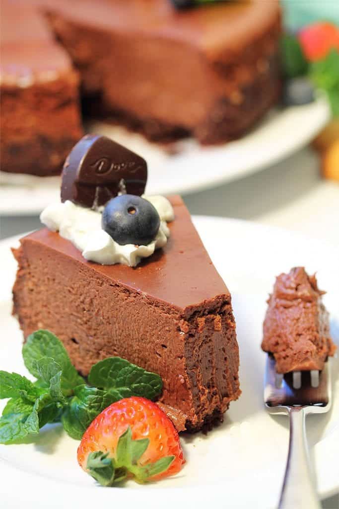 Fudge Truffle Cheesecake 2 Cookin Mamas