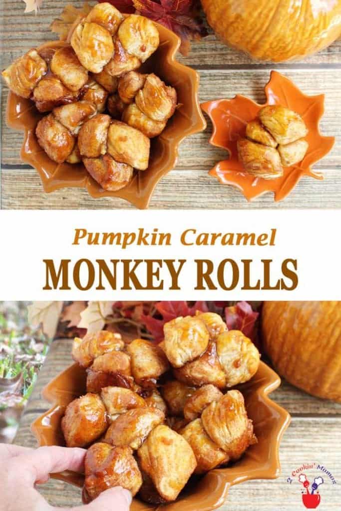 Easy Pumpkin Caramel Monkey Rolls 2 Cookin Mamas