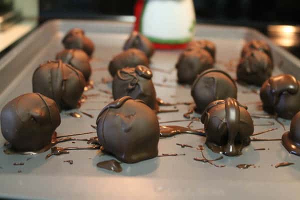 Key Lime Truffles dipped