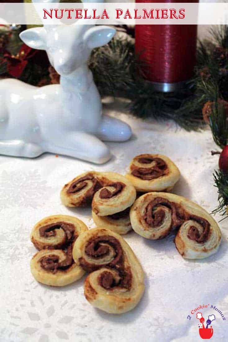 Nutella Palmiers | 2 Cookin Mamas A pastry? A cookie? No matter what you call this, it's delicious! #recipe