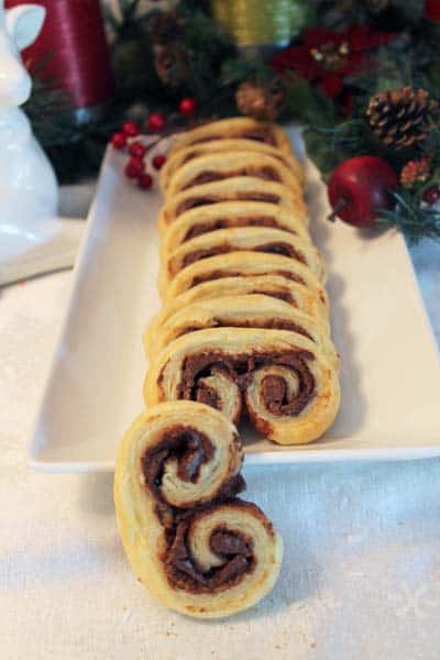 Nutella Palmiers plated | 2CookinMamas