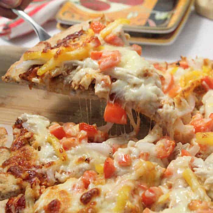 BBQ Chicken Pizza square