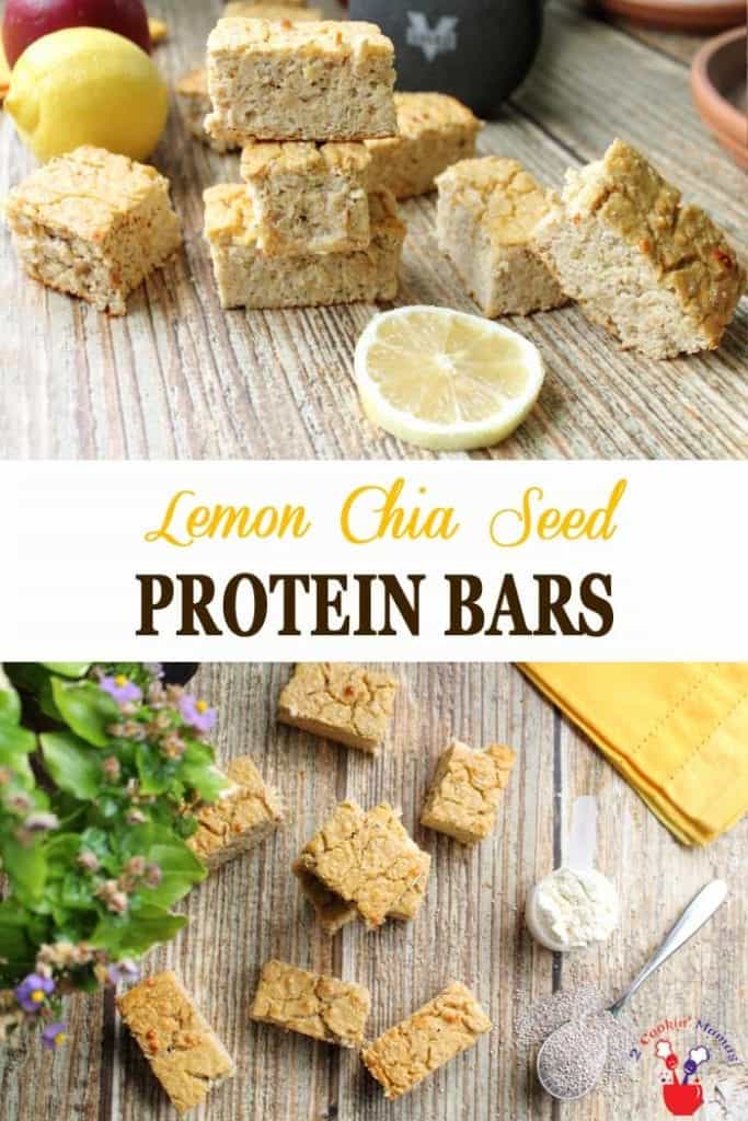 Lemon Chia Seed Protein Bars 2 Cookin Mamas