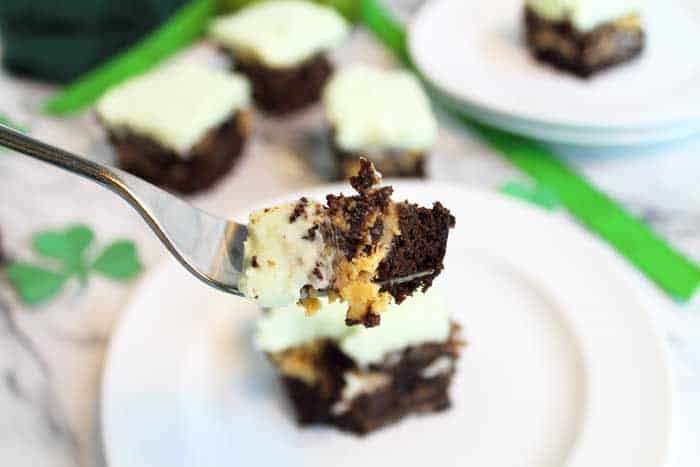 Key Lime Cheesecake Brownies bite