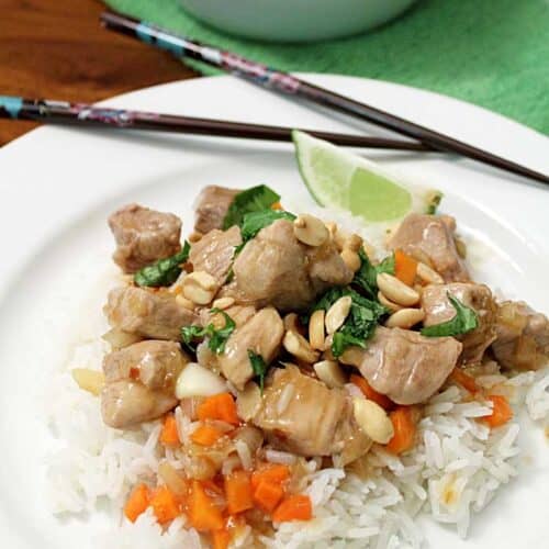 Caramelized Pork Stir Fry square | 2 Cookin Mamas