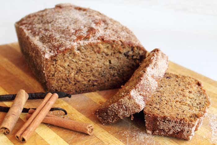 Churro Banana Bread sliced