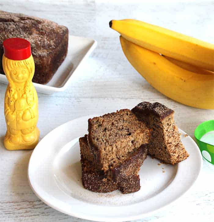 Churro Banana Bread with cinnamon sugar