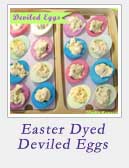 Easter Dyed Deviled Eggs