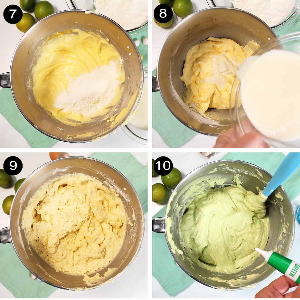 Finishing steps for cake batter.