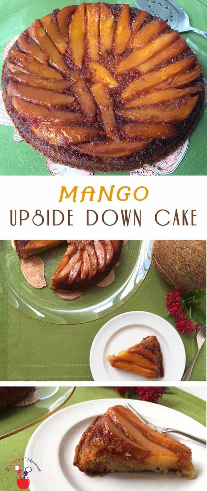 Mango Upside Down Cake photo collage