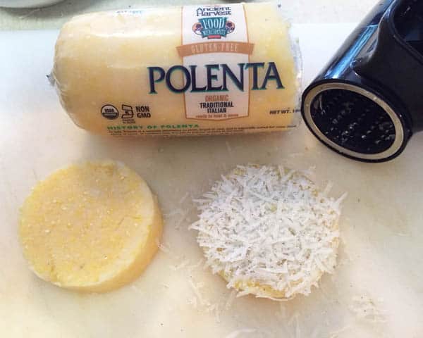 preparing polenta