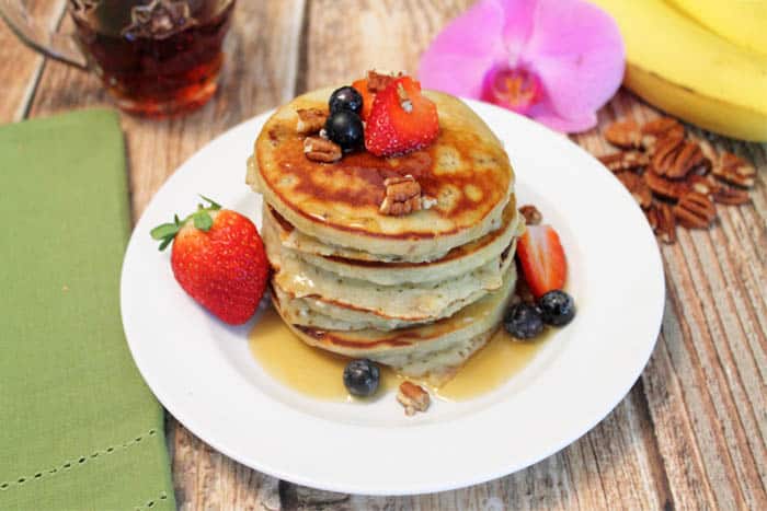 healthy banana pancakes