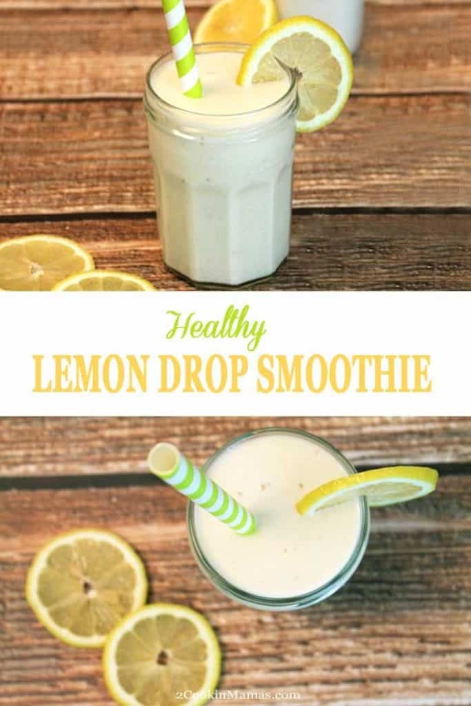 A Refreshingly Healthy Lemon Drop Smoothie - 2 Cookin Mamas