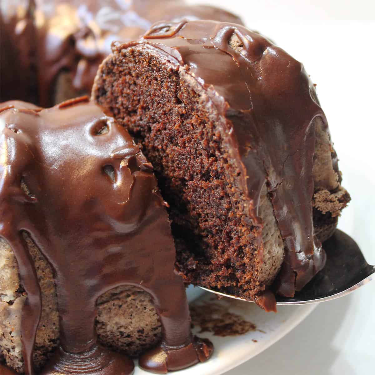 German Chocolate Bundt Cake - Mrs Happy Homemaker