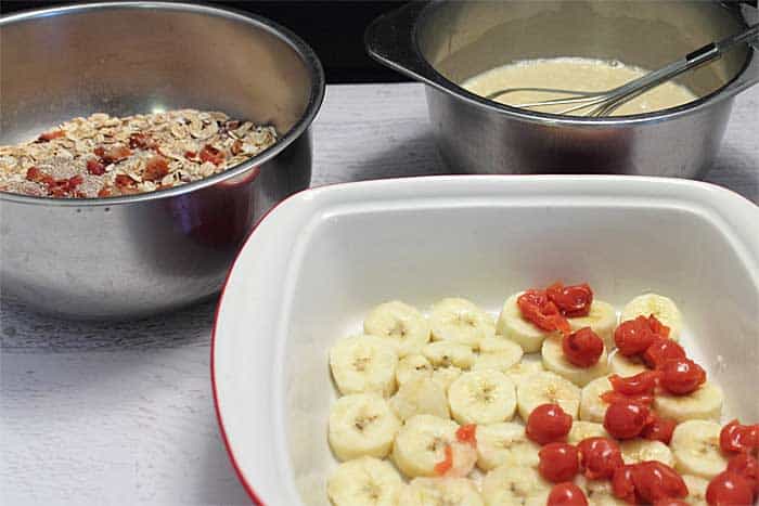 Maple Bacon Oatmeal Bake ingredients