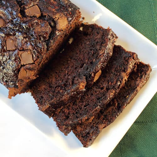 Double Chocolate Zucchini Bread - 2 Cookin Mamas