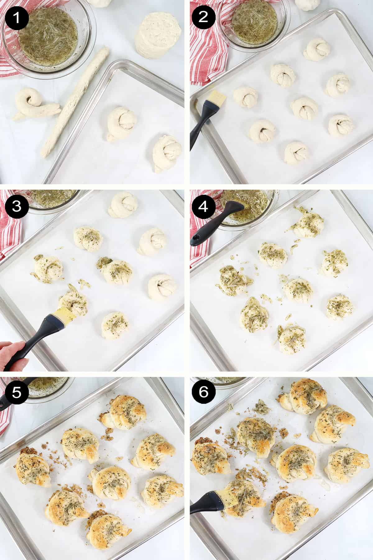 How to make garlic knots.