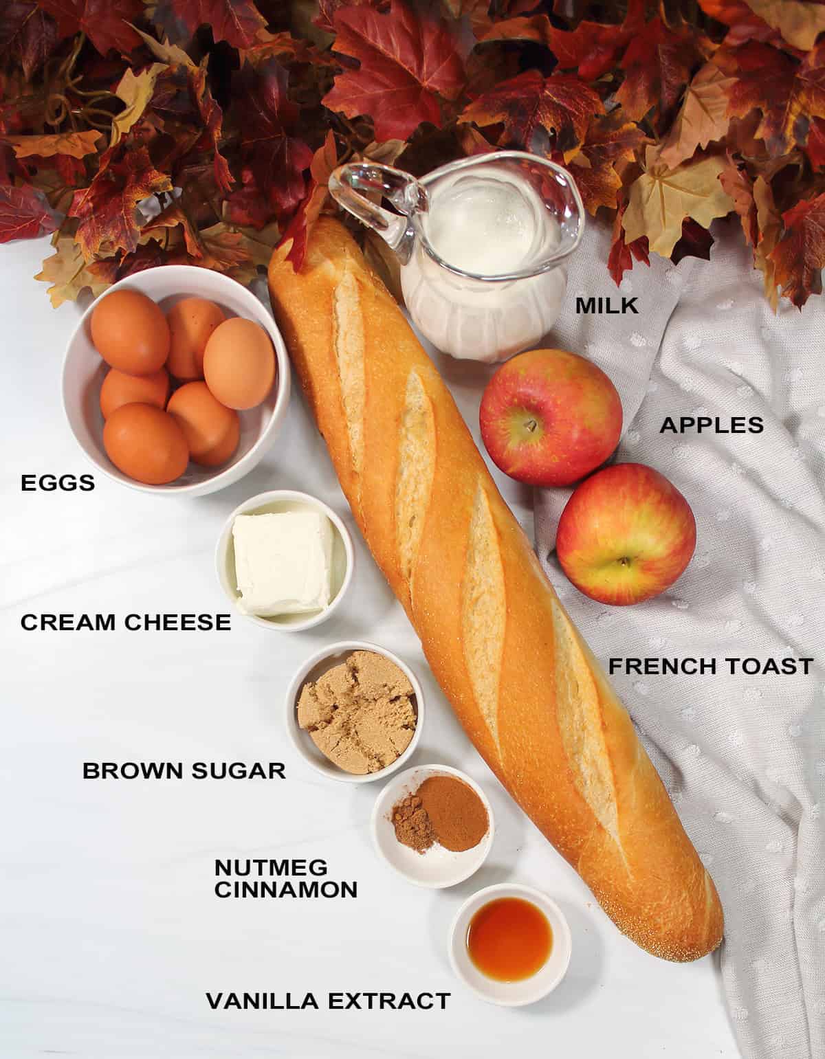 Ingredients for French Toast mixture.