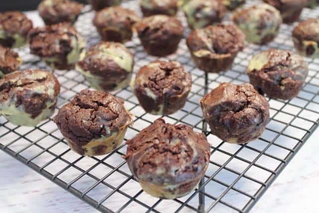 Thin Mint Avocado Brownie Bites 640|2CookinMamas