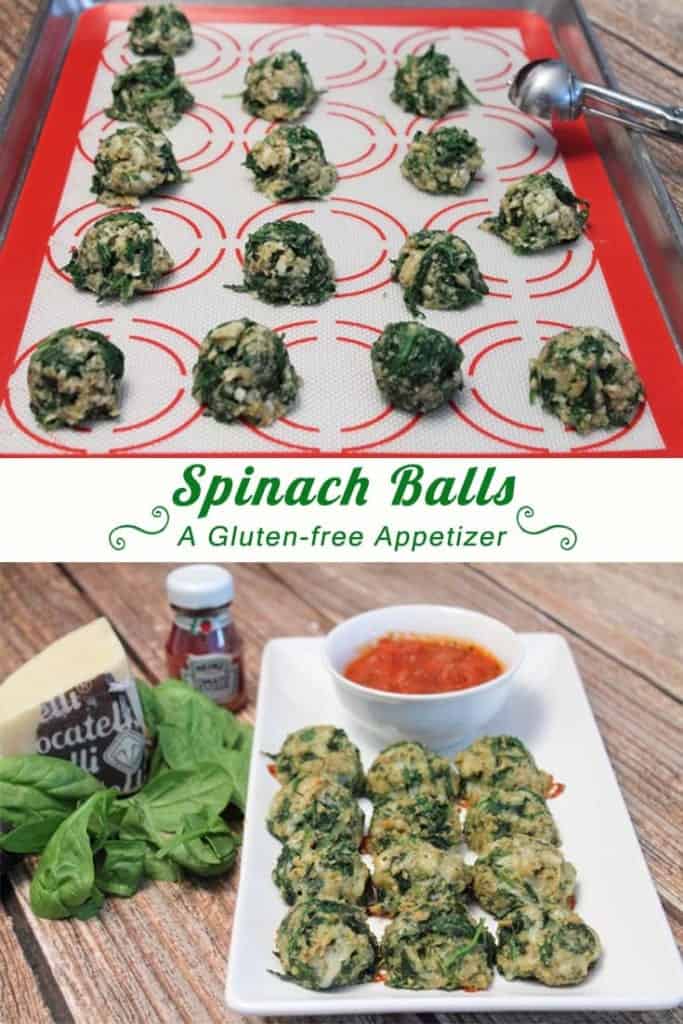 Spinach Balls main | 2CookinMamas - a delicious gluten-free and super easy appetizer full of fresh spinach and cheddar cheese.