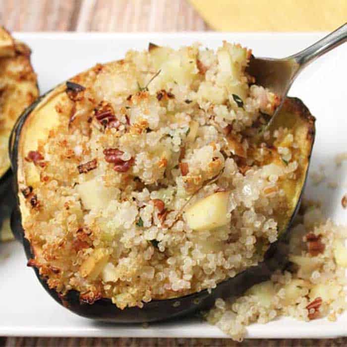 Stuffed Acorn Squash square