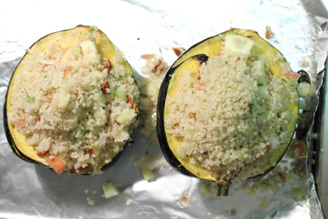 Stuffed Acorn Squash stuffing|2CookinMamas