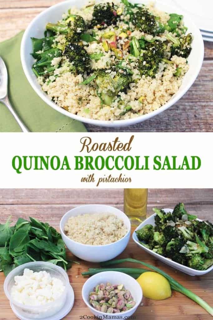 Roasted Quinoa Broccoli Salad 2 Cookin Mamas
