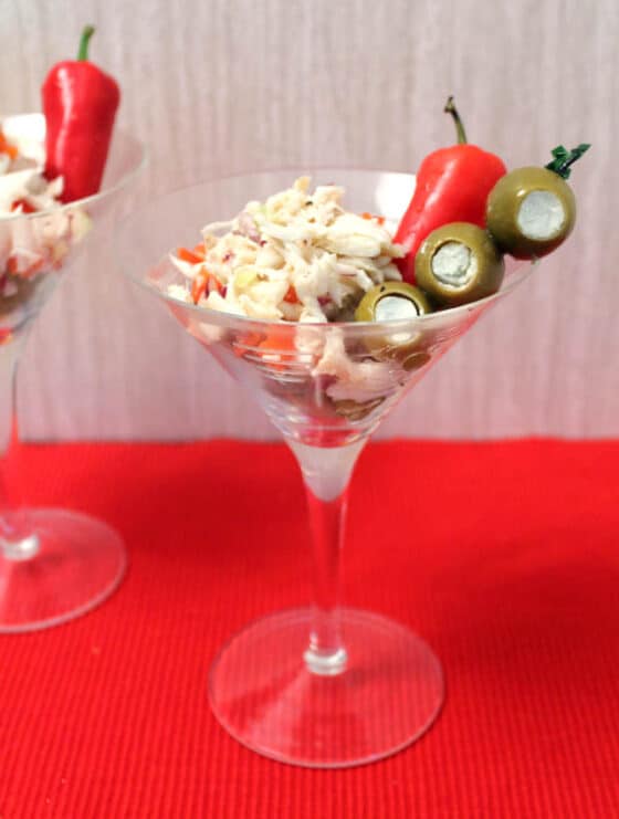 Crab Martini Appetizer Easy & Elegant 2 Cookin Mamas
