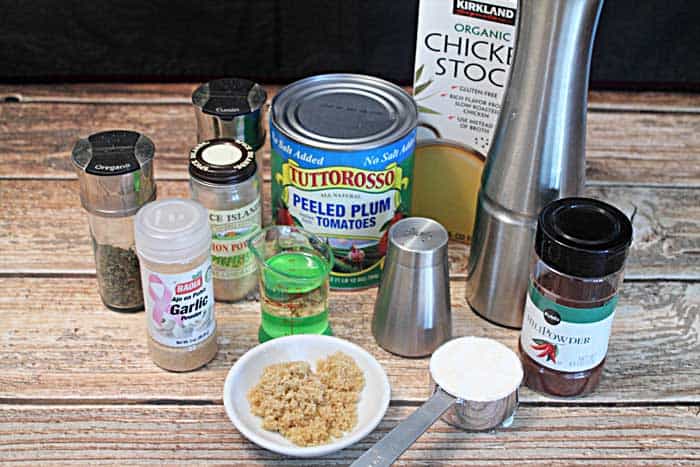 Easy Homemade Enchilada Sauce ingredients | 2 Cookin Mamas