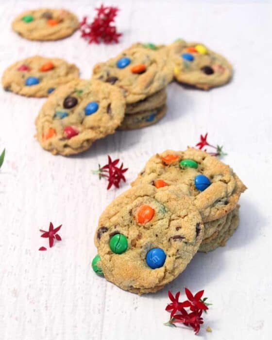 M&Ms Chocolate Chip Cookies 2 Cookin Mamas